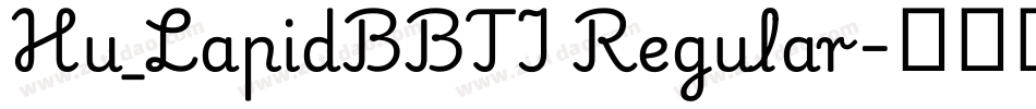 Hu_LapidBBTI Regular字体转换